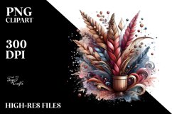 Stained Heather Watercolor Splash | Clipart Product Image 3
