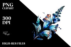 Abstract Stained Foxglove Clipart Product Image 1