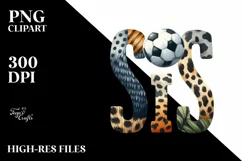 Sporty Soccer Sis,White Background | Clipart Product Image 1