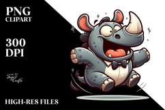 dancing Rhino with Bow Tie.png Product Image 2