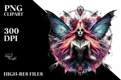 Vibrant Gothic Fairy, Transparent PNG Product Image 3