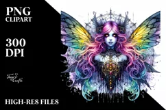 Vibrant Gothic Fairy, Transparent PNG Product Image 3