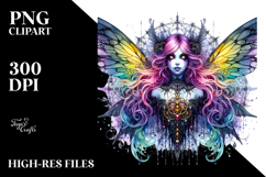 Vibrant Gothic Fairy, Transparent PNG Product Image 2
