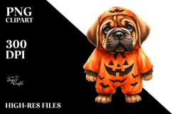 Expressive Mastiff for Halloween PNG Product Image 2