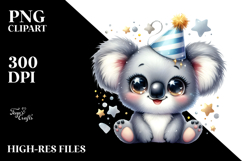 Cute Koala with Big Eyes PNG Product Image 2
