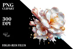 Glossy Freesia Flower PNG Product Image 2