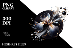 Abstract Golden Iris PNG Product Image 2