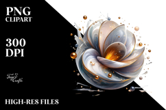 Abstract Golden Iris PNG Product Image 2