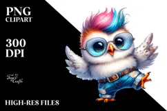 Cute Baby Owl Dancing, High-Quality PNG Product Image 2
