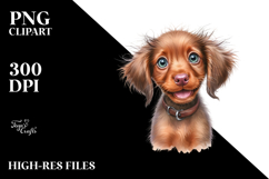 Watercolor Baby Vizsla PNG Product Image 2