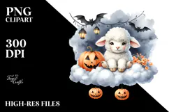 Lamb for Halloween PNG Product Image 2