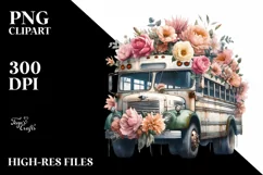 Vintage Dirty Bus with Huge Flowers Product Image 3