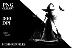 Simple Haloween Witch PNG Product Image 2