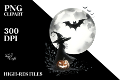 Simple Haloween Witch PNG Product Image 2