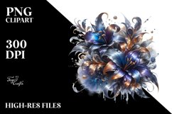 Shiny Lobelia,White Background | Clipart Product Image 3