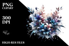 Shiny Lobelia,White Background | Clipart Product Image 3