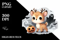 Cute Deer for Halloween, High-Res PNG Product Image 1