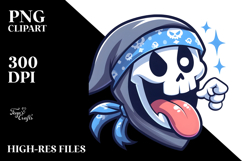 Silly Bandana Skull PNG Product Image 2