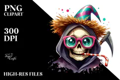 Funny Eyeball Monster with Tutu PNG Product Image 2