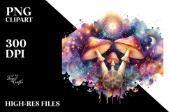 Magic Celestial Mushroom, Tarot PNG Product Image 2
