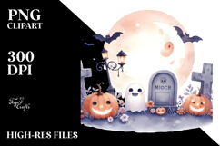 Simple Haloween Tombstone PNG Product Image 2
