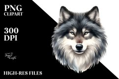 Simple Wolf Clipart PNG Product Image 2