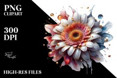 Abstract Glossy Gerbera | Sublimation | Clipart Product Image 3