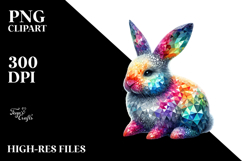 Diamond Bunny Painting, High-Res PNG Product Image 2