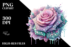 Detailed Diamond Rose PNG Product Image 2