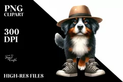 Whimsical Bernese Mountain Dog Caricature | Sublimation | Product Image 1