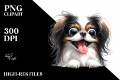 Cute Crazy Japanese Chin Clipart Product Image 3
