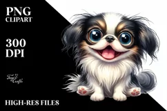 Funny Japanese Chin | Clipart Product Image 1