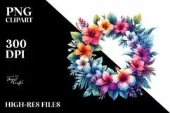Vibrant Floral Wreath Hawaiian Flowers Product Image 3