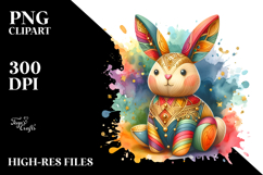 Colorful Bunny Made of Wood Product Image 2
