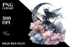 Baby Gothic Fairy PNG Product Image 2