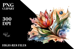 Stained Tulip Marble Splash | Clipart Product Image 2