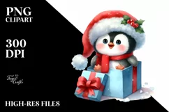 Winter Baby Penguin, Transparent PNG Product Image 1