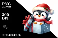 Winter Baby Penguin, Transparent PNG Product Image 1