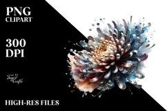 Abstract Shiny Chrysanthemum | Clipart Product Image 3