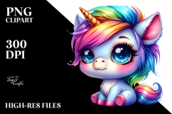 Cute Baby Unicorn PNG Product Image 2