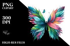Abstract Vibrant Butterfly PNG Product Image 1