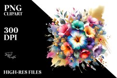 Colorful Bouquet with Morning Glory Splash | Sublimation | Product Image 3