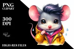 Cute Baby Mouse Posing PNG Product Image 3