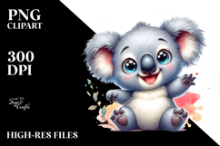 Energetic Baby Koala PNG Product Image 2