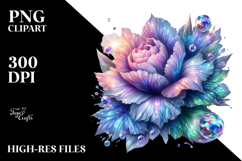 Detailed Vibrant Glossy Iris PNG Product Image 2