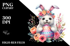 Boho Baby Seal with Easter Egg PNG Product Image 2