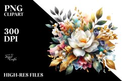 Colorful Bouquet with Gardenia Splash | Sublimation | Product Image 3