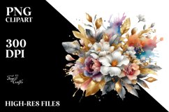 Colorful Bouquet with Gardenia Splash | Sublimation | Product Image 1