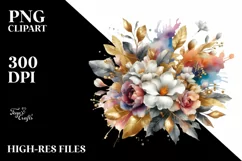 Colorful Bouquet with Gardenia Splash | Sublimation | Product Image 1