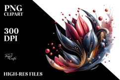 Glossy Tulip Material PNG Product Image 2